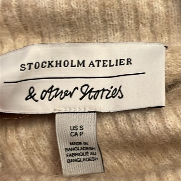 Stockholm Atelier & Other Stories Alpaca Blend Turtleneck Sweater Dress small - Picture 6 of 8